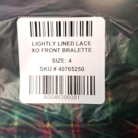 ❤️NWT VINTAGE TORRID BRALETTE - LIGHTLY LINED - LACE TRIM - XO DETAIL -PLUS SIZE - Picture 6 of 10